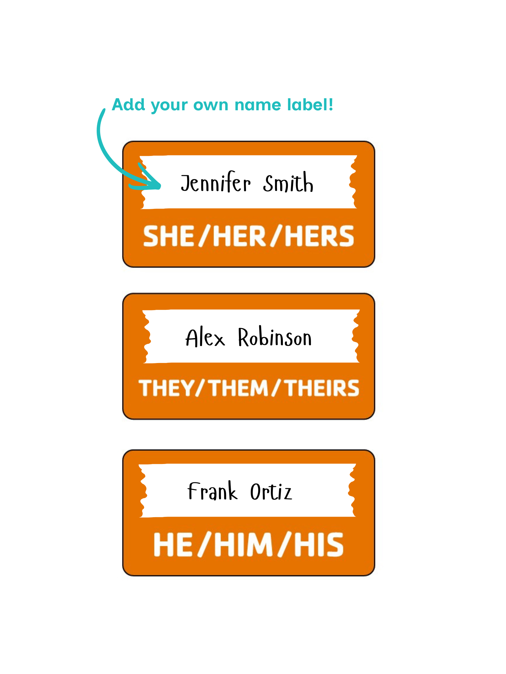 Laminated Pronoun Badge