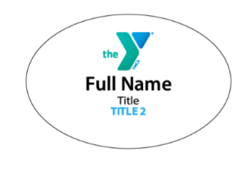 Oval Name Badge (2"x3")
